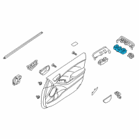 OEM Kia Forte Power Window Main Unit Assembly Diagram - 93571A7200