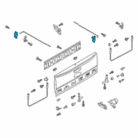 OEM Ford Ranger Latch Diagram - AB3Z-2143150-A