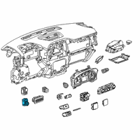 OEM 2020 Chevrolet Silverado 1500 Headlamp Switch Diagram - 84526543