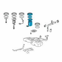 OEM 2020 Acura TLX Module Set, Fuel Pump Diagram - 17045-T2B-A02