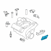 OEM 2012 Dodge Grand Caravan Electrical Powertrain Control Module Diagram - 5150657AA