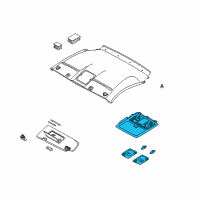 OEM 2006 Nissan 350Z Lamp Assembly-Map Diagram - 26430-CD80E