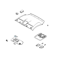 OEM 2003 Nissan 350Z Bulb - Vanity Mirror Diagram - 26447-AM660