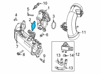 OEM Jeep Gladiator Gasket-EGR Valve Diagram - 68493362AA