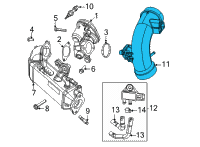 OEM 2021 Ram 1500 Tube-EGR Cooler Diagram - 68492938AA