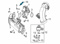 OEM 2022 Jeep Wrangler Sensor-Exhaust Temperature Diagram - 68492934AA