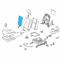 OEM 2018 Toyota Prius C Seat Back Heater Diagram - 87530-52080