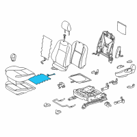 OEM 2014 Toyota Prius C Seat Cushion Heater Diagram - 87510-52170