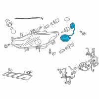 OEM 2013 Nissan Murano Control Unit - XENON Head Lamp Diagram - 28474-8992A