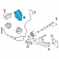 OEM 2015 BMW 535d xDrive Engine Mount Bracket Left Diagram - 22-11-6-796-771