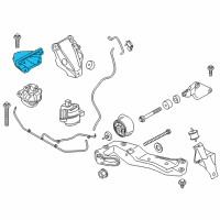 OEM BMW 740Ld xDrive Engine Mount Bracket Right Diagram - 22-11-6-777-624