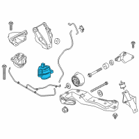 OEM 2016 BMW 535d xDrive Engine Mount Diagram - 22-11-6-777-381