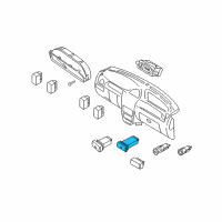 OEM 2003 Kia Rio Switch-Hazard Diagram - 84776FD000