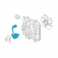 OEM Honda Civic Motor, Cooling Fan (Denso) Diagram - 19030-PLC-003