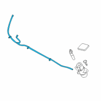 OEM 2011 BMW 1 Series M Hose Line, Headlight Cleaning System Diagram - 61-67-7-892-579