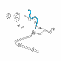 OEM 1998 Oldsmobile Silhouette Hose-P/S Fluid Reservoir Inlet Diagram - 26041962