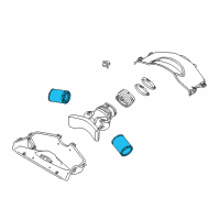 OEM Dodge Viper Element-Air Cleaner Diagram - 5037294AB