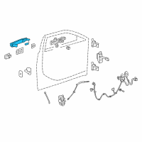 OEM 2013 Cadillac CTS Handle, Outside Diagram - 20869111