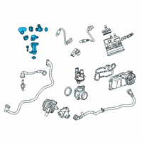 OEM 2022 Chevrolet Blazer PCV Hose Diagram - 55510092