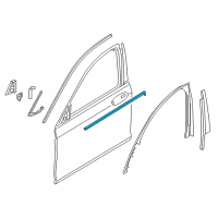 OEM 2021 BMW 740i Outer Weatherstrip, Right Diagram - 51-33-7-437-864