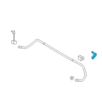 OEM 2012 Ford Edge Stabilizer Bar Bracket Diagram - 7T4Z-5B498-B