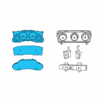 OEM 2018 Jeep Wrangler JK Cluster-Instrument Panel Diagram - 56054392AF