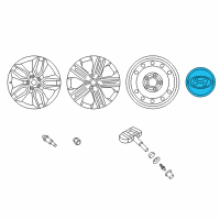 OEM 2016 Hyundai Genesis Coupe Wheel Hub Cap Assembly Diagram - 52960-2M000