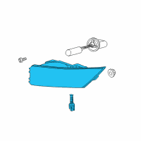 OEM 2007 Saturn Ion Fog Lamp Assembly Diagram - 22691598