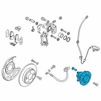 OEM 2021 Kia Soul Rear Wheel Hub & Bearing Assembly Diagram - 52730K0000