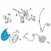 OEM Kia Soul Splash Shield, Right Diagram - 58391J9100