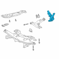 OEM 2004 Pontiac Vibe Steering Knuckle Diagram - 88970117