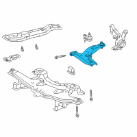 OEM 2003 Pontiac Vibe Front Lower Control Arm Diagram - 19205304