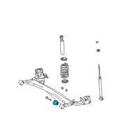 OEM 2005 Scion xB Axle Beam Bushing Diagram - 48725-52040