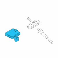 OEM 2019 Kia Soul EV Tire Pressure Monitoring Sensor Module Assembly Diagram - 95800B2010