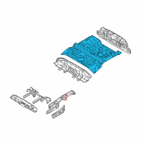 OEM 2010 Kia Soul Panel Assembly-Rear Floor Diagram - 655102K300