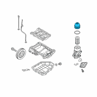 OEM 2018 Kia Sorento Cap-Oil Filter Diagram - 263503CAB1