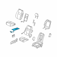 OEM 2008 Honda Civic Heater, Left Front Cushion Diagram - 81534-SNB-E01