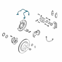 OEM 2010 Infiniti EX35 Sensor Assembly Anti Ski, Rear Diagram - 47900-1BB1B