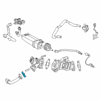 OEM Toyota Prius AWD-e EGR Pipe Gasket Diagram - 25634-37020