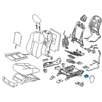 OEM 2019 Lexus LS500 Control Sub-Assy, Seat Heater Diagram - 87501-48030