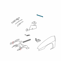 OEM 2001 Chevrolet Impala Bar Kit, Front Suspension Strut Housing Upper Tie Diagram - 12458546