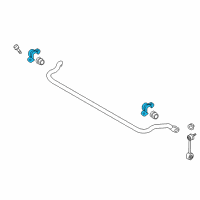 OEM 2015 Hyundai Genesis Bracket-Stabilizer Bar Diagram - 54815-B1000