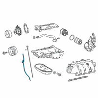 OEM 2020 Lexus GS F Guide, Oil Level Gage Diagram - 11452-38071