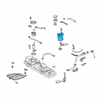 OEM 2001 Toyota Celica Filter Diagram - 23300-23040