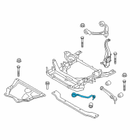 OEM 2016 BMW X5 Left Tension Strut With Rubber Mounting Diagram - 31-12-6-851-691