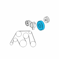 OEM Lexus Pulley Sub-Assy, Idler, NO.1 Diagram - 16603-38030