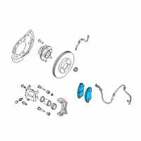 OEM 2014 Nissan Rogue Select Front Disc Brake Pads Kit Diagram - D1M60-9N00A