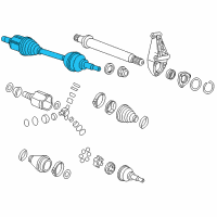 OEM 2016 Chevrolet Cruze Axle Assembly Diagram - 13334704