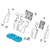 OEM 2018 Kia Stinger Cushion Assembly-Rr Seat Diagram - 89100J5350CLG