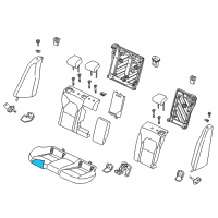 OEM 2018 Kia Stinger Pad Assembly-Rear Seat Cushion Diagram - 89150J5000